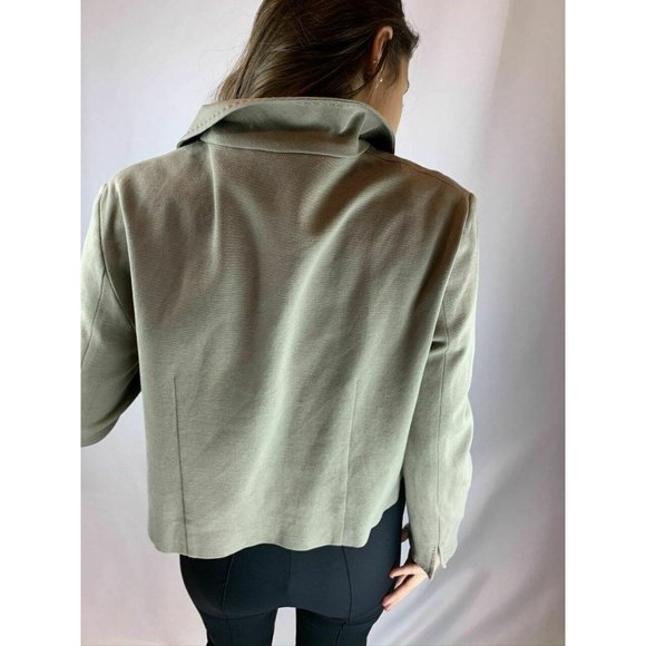 Moschino Cheap & Chic Gray Cropped Blazer - Picture 5 of 8